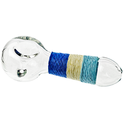 4.5" Hemp Wrapped Clear Hand Pipe - photo 3