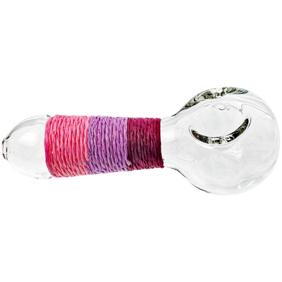 4.5" Hemp Wrapped Clear Hand Pipe - photo 4