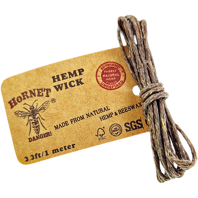 Hornet Hemp Wick 60pcs - alternate angle