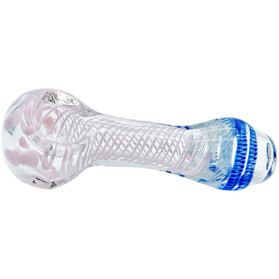4" Color Spiral Glass Hand Pipe - view 9