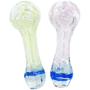 4″ COLOR SPIRAL GLASS HAND PIPE