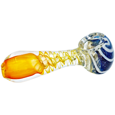 3" Fume Glass Hand Pipe - detail view