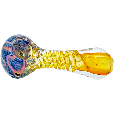 3" Fume Glass Hand Pipe - close-up view