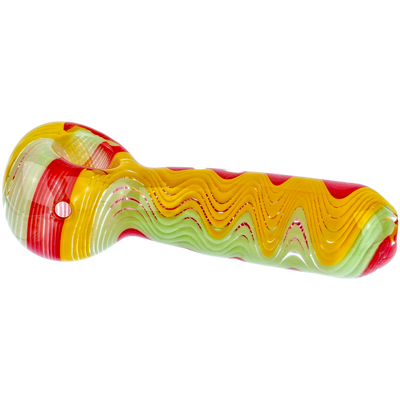 4.5″ Rasta Wave Line Hand Pipe