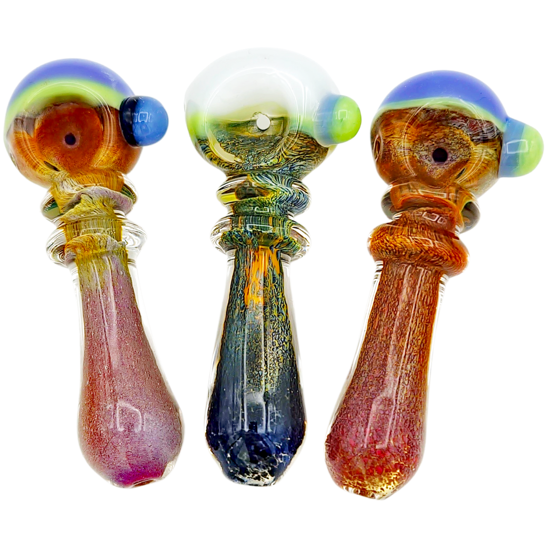 4.5″ FUME FRIT GLASS HAND PIPE