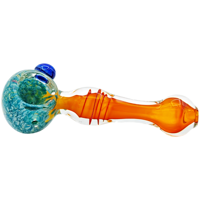 4.5" Fume Frit Head Glass Hand Pipe - photo 2