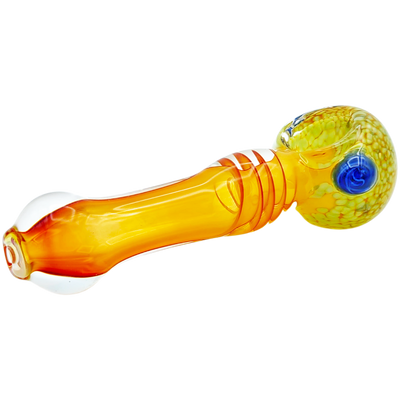 4.5" Fume Frit Head Glass Hand Pipe - photo 3