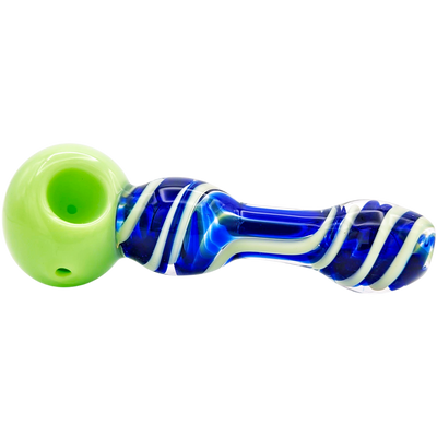 4.5″ Two-Tone Spiral Glass Hand Pipe