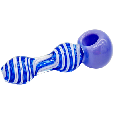 4.5″ Two-Tone Spiral Glass Hand Pipe