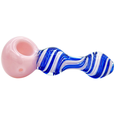 4.5″ Two-Tone Spiral Glass Hand Pipe