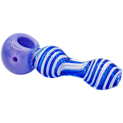 4.5″ Two-Tone Spiral Glass Hand Pipe