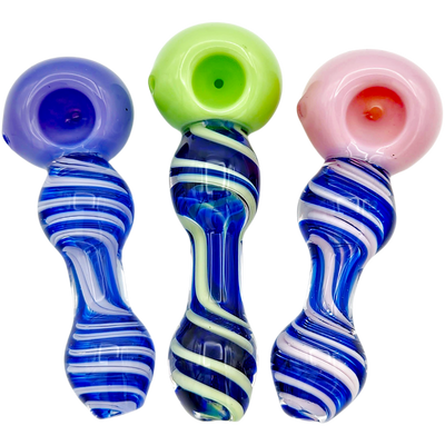 4.5″ TWO-TONE SPIRAL GLASS HAND PIPE