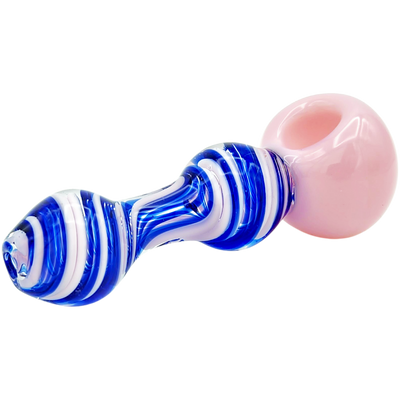 4.5″ Two-Tone Spiral Glass Hand Pipe