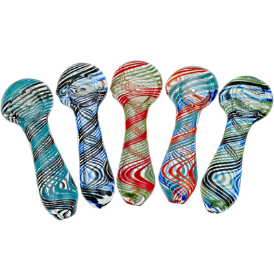 4.5" Two-Tone Over Clear Hand Pipe - product photo
