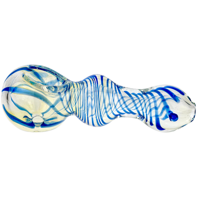 4" Fume w/ Single Color Line Swirl Hand Pipe - view 6