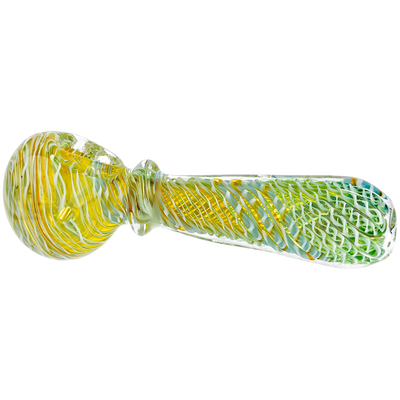 4.5" Color Cane Twist Maria Body Hand Pipe - detail view