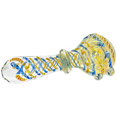 4.5" Color Cane Twist Maria Body Hand Pipe - alternate angle