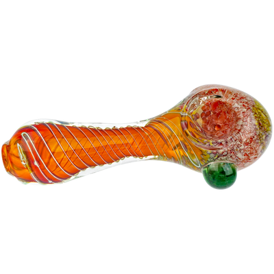4.5" Fume Swirl Body Cone Head Hand Pipe - alternate angle