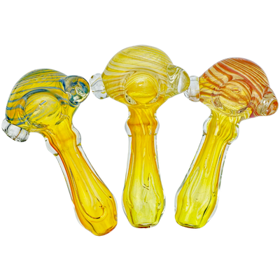 5" Swirl Head Fume Full Body Thick Hand Pipe