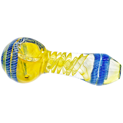 4.5" Twisted Cane Fume Hand Pipe