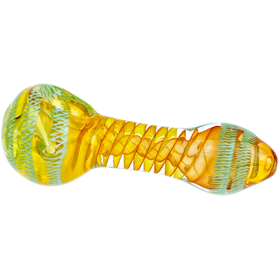 4.5" Twisted Cane Fume Hand Pipe