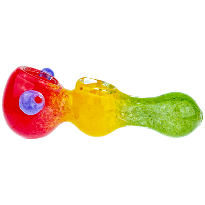 5.5" Rasta Frit Double Bowl Hand Pipe - alternate angle