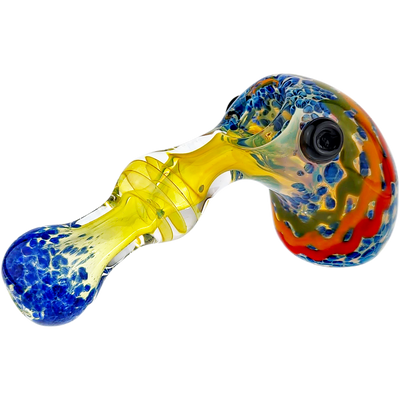 5″ RASTA FUME GLASS HAND PIPE