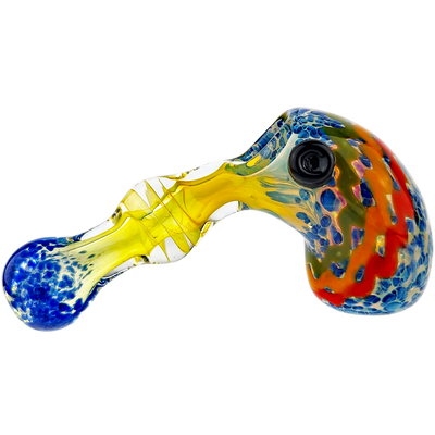 5″ RASTA FUME GLASS HAND PIPE