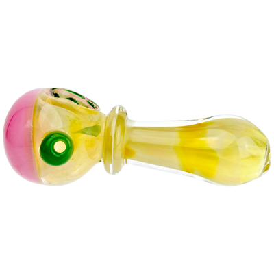 4.5" Color Dot & Face Accent Fume Maria Body Hand Pipe