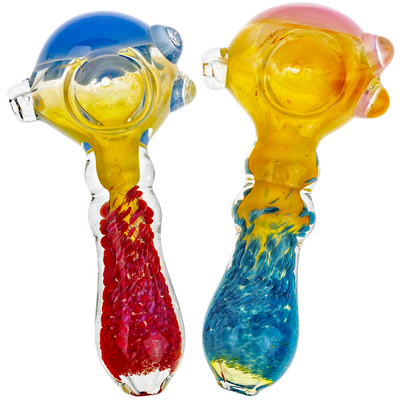 5" Frit Body & Color Head Fume Hand Pipe