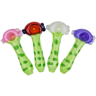 5" Giraffe Print Color-Head Hand Pipe
