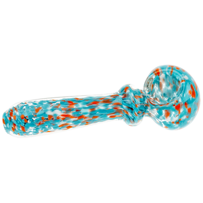 4" Rainbow Frit Maria Neck Hand Pipe