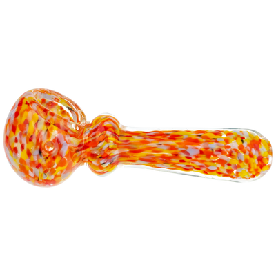 4" Rainbow Frit Maria Neck Hand Pipe