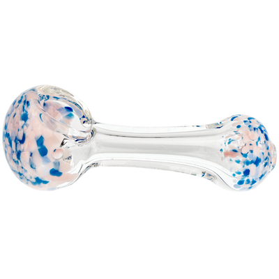 4" Multicolor Frit & Clear Hand Pipe