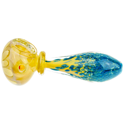 3.5" Fume Frit Maria Neck Flower Hand Pipe