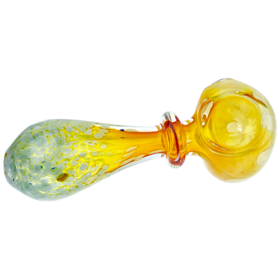 3.5" Fume Frit Maria Neck Flower Hand Pipe
