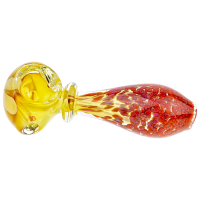 3.5" Fume Frit Maria Neck Flower Hand Pipe