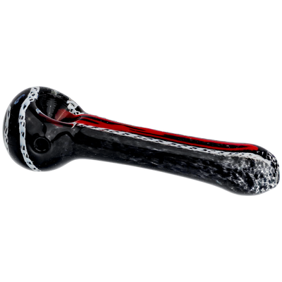5" Frit Twisted Cane Accent Hand Pipe