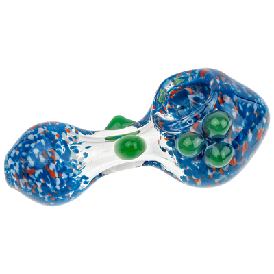 5" Frit & Clear Cone Hand Pipe