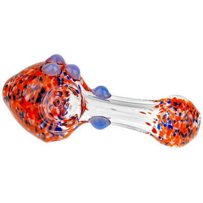 5" Frit & Clear Cone Hand Pipe
