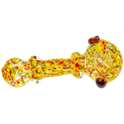 5" Rainbow Frit Maria Color Dot Hand Pipe