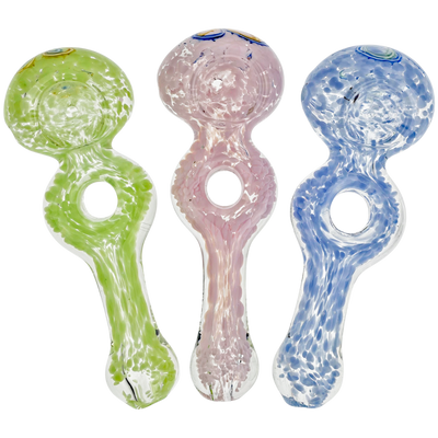 5" Frit Donut Flower Hand Pipe