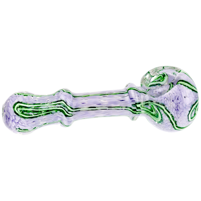 5" Pastel Frit Squiggle Line Hand Pipe