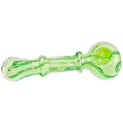 5" Pastel Frit Squiggle Line Hand Pipe