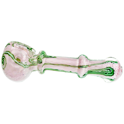 5" Pastel Frit Squiggle Line Hand Pipe