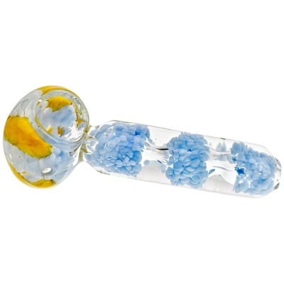 4.5" Frit & Clear Hand Pipe