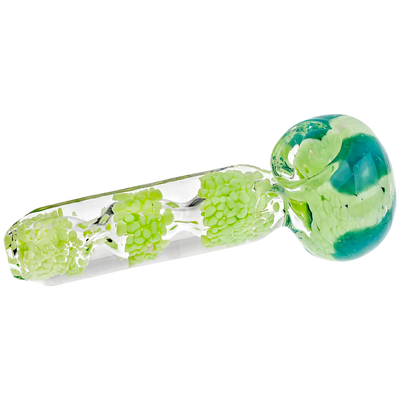 4.5" Frit & Clear Hand Pipe