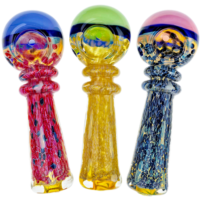 5" Flat Mouth Thick Frit Hand Pipe
