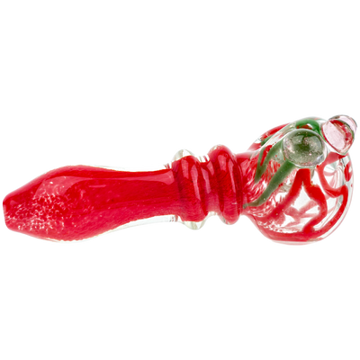 5" Squiggle Head Frit Body Hand Pipe