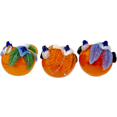 4.5″ FUME FLOWER & BEE GLASS HAND PIPE